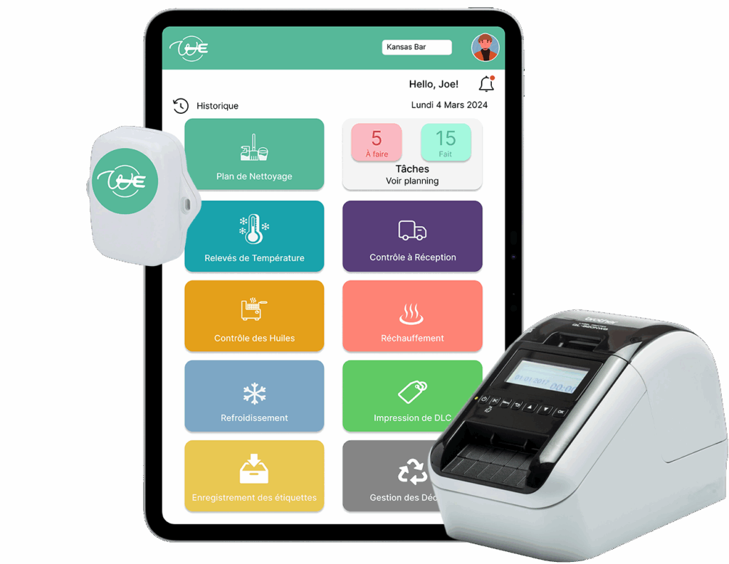 tablet app Haccp et Sondes